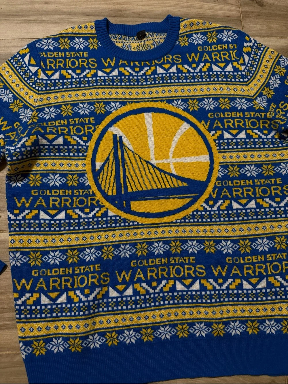 Blue & Yellow Golden State Warriors Fan Sweater